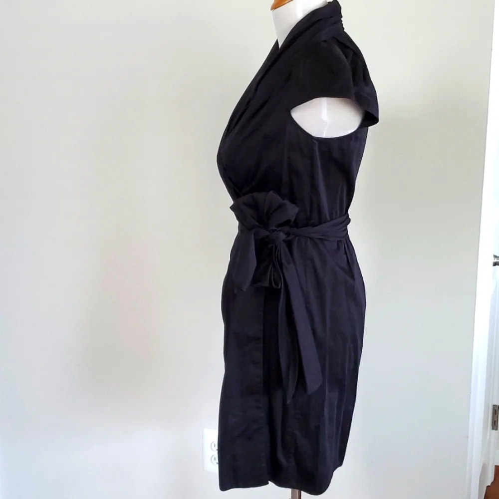 Diane Von Furstenberg Vern Wrap Dress Black - Picture 6 of 8